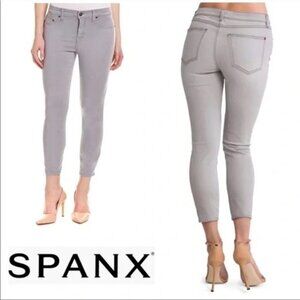 Spanx Slim-X Cropped Ankle Denim Jeans Light‎ Gray Womens Size 26